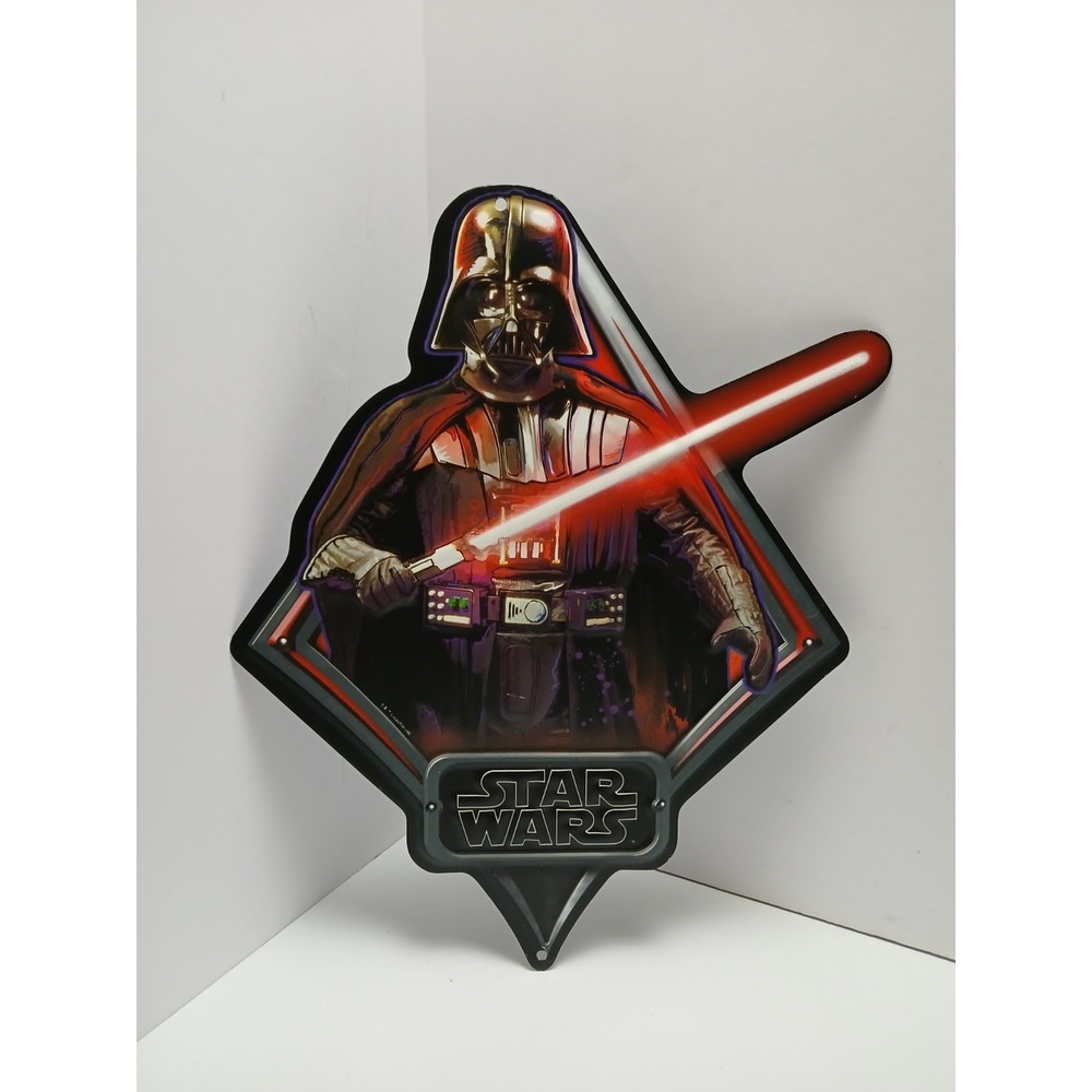 Star Wars Darth Vader 12" Diamond Blaster Gun Die Cut Metal Sign Man Cave Art